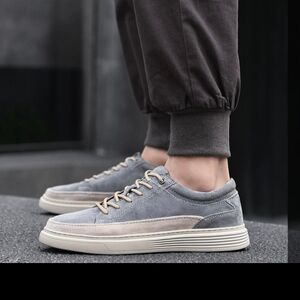 Fashion Men's Sneakers Multicolor Suede Lace Ups Size 12